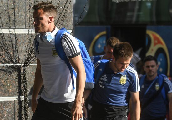 Сборная Аргентины по футболу прибыла в Казань