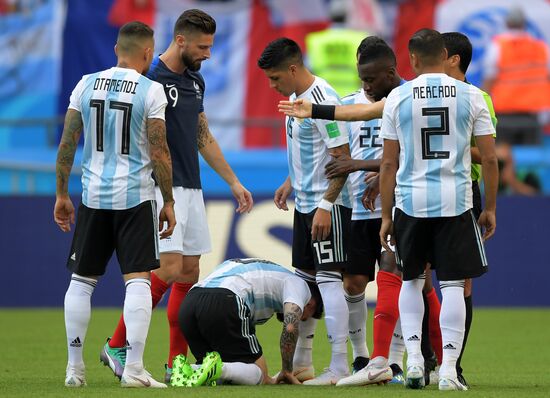 Футбол. ЧМ-2018. Матч Франция - Аргентина 