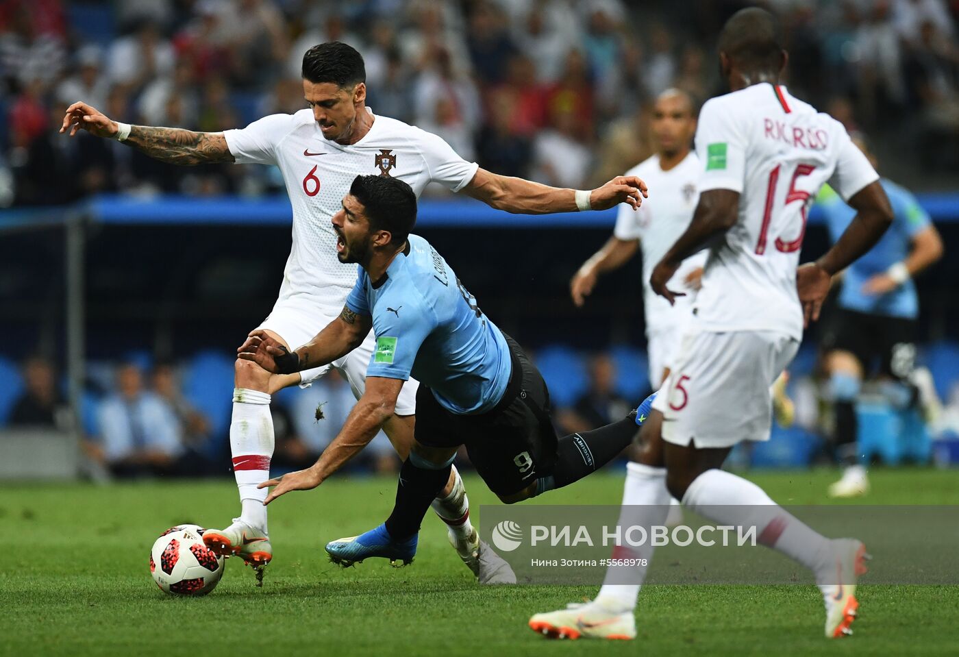 Футбол. ЧМ-2018. Матч Уругвай - Португалия