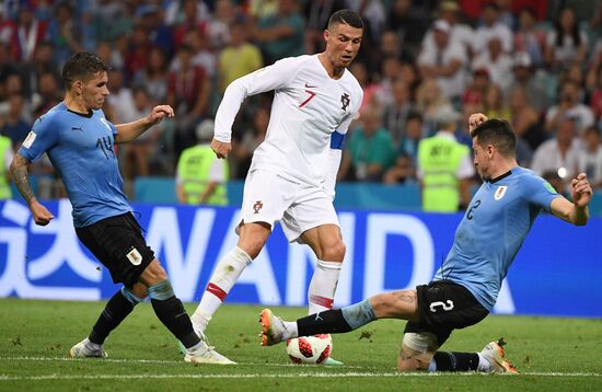 Футбол. ЧМ-2018. Матч Уругвай - Португалия