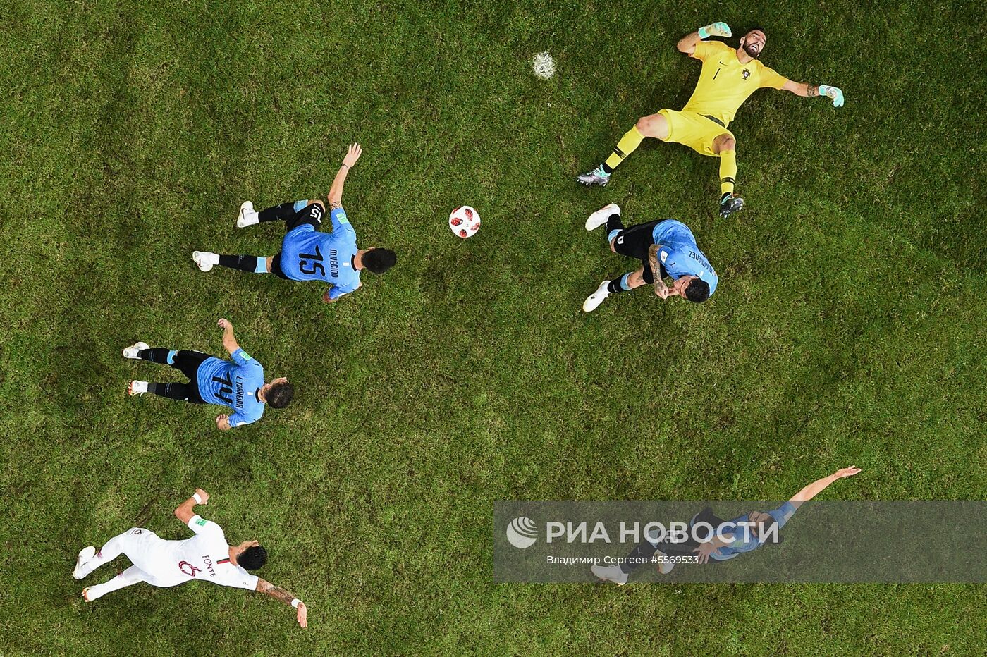 Футбол. ЧМ-2018. Матч Уругвай - Португалия