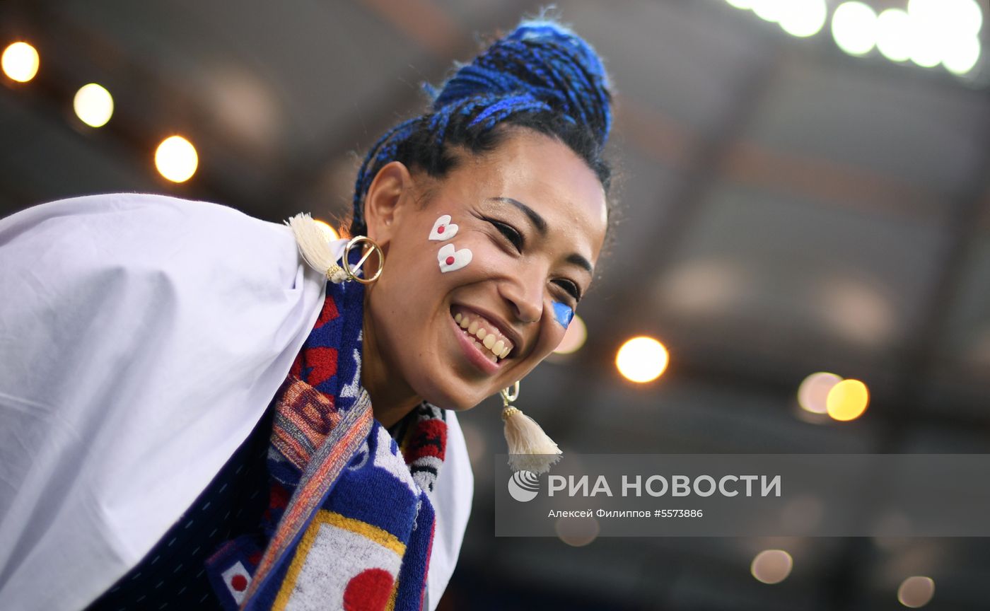 Болельщики перед матчем ЧМ-2018 по футболу между сборными Бельгии и Японии