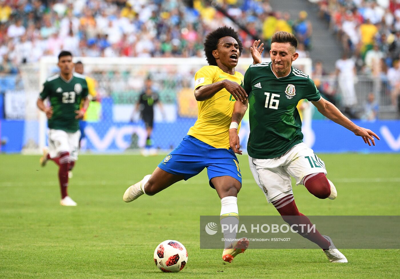 Футбол. ЧМ-2018. Матч Бразилия - Мексика