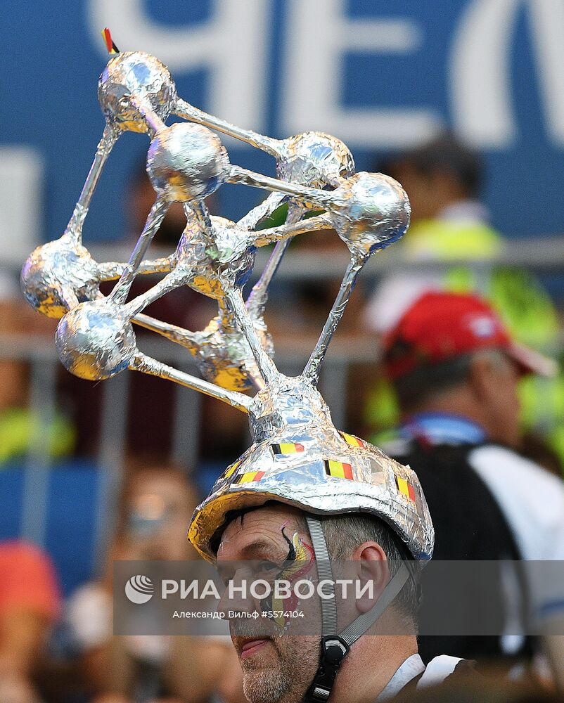 Болельщик сборной перед матчем 1/8 финала чемпионата мира по футболу между сборными Бельгии и Японии. Место: Россия, Ростов-на-Дону. Автор: Александр Вильф/РИА Новости. Болельщики перед матчем ЧМ-2018 по футболу между сборными Бельгии и Японии