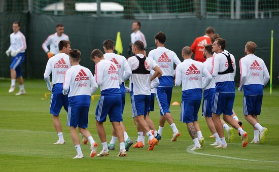 Футбол. ЧМ-2018. Тренировка сборной России
