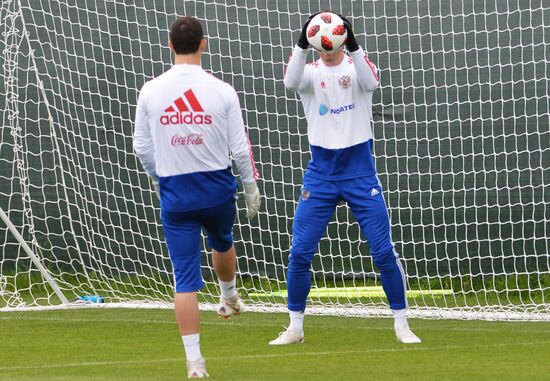 Футбол. ЧМ-2018. Тренировка сборной России