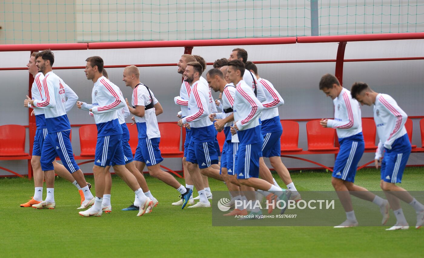 Футбол. ЧМ-2018. Тренировка сборной России