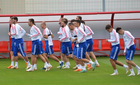 Футбол. ЧМ-2018. Тренировка сборной России