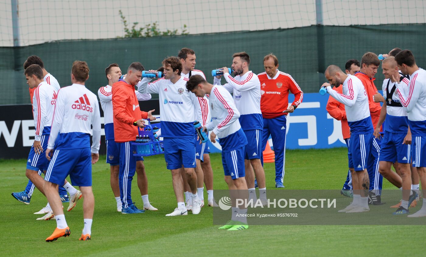 Футбол. ЧМ-2018. Тренировка сборной России