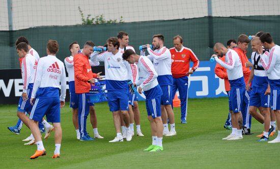 Футбол. ЧМ-2018. Тренировка сборной России