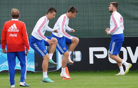 Футбол. ЧМ-2018. Тренировка сборной России