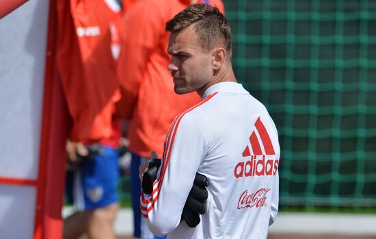 Футбол. ЧМ-2018. Тренировка сборной России