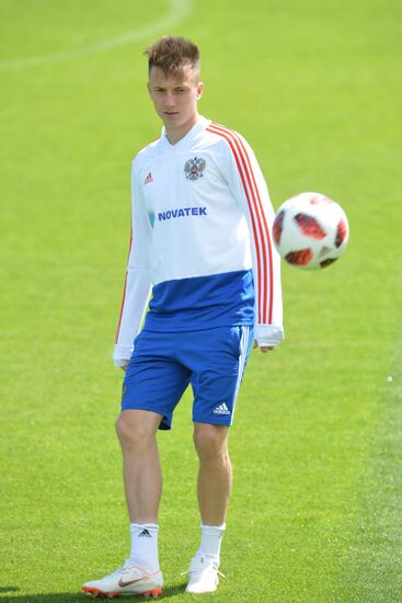 Футбол. ЧМ-2018. Тренировка сборной России