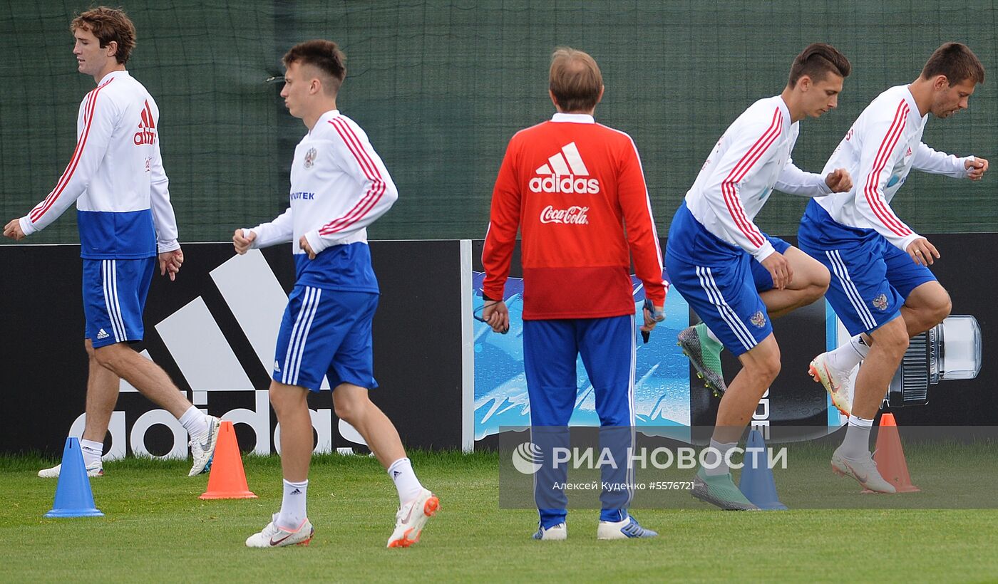 Футбол. ЧМ-2018. Тренировка сборной России