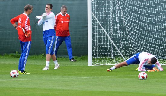 Футбол. ЧМ-2018. Тренировка сборной России