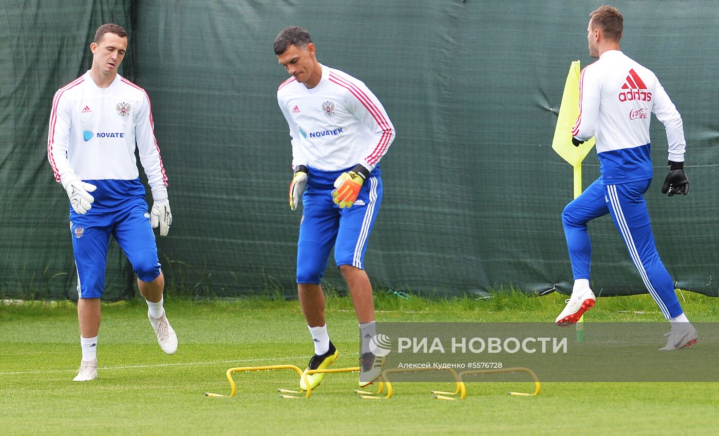Футбол. ЧМ-2018. Тренировка сборной России