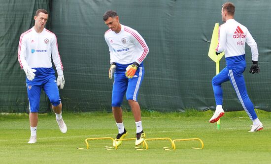 Футбол. ЧМ-2018. Тренировка сборной России