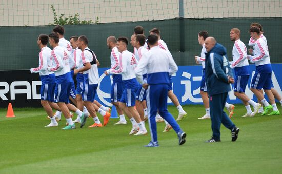 Футбол. ЧМ-2018. Тренировка сборной России