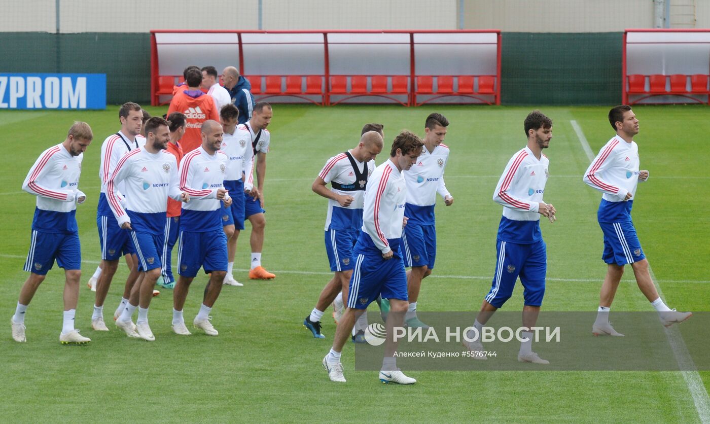 Футбол. ЧМ-2018. Тренировка сборной России