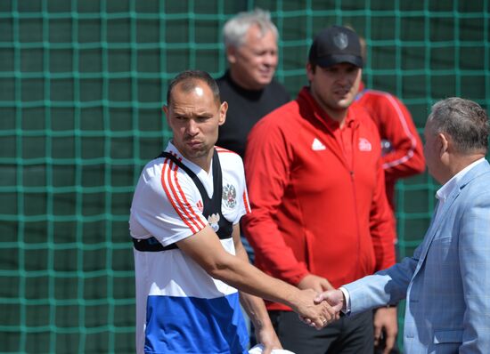 Футбол. ЧМ-2018. Тренировка сборной России