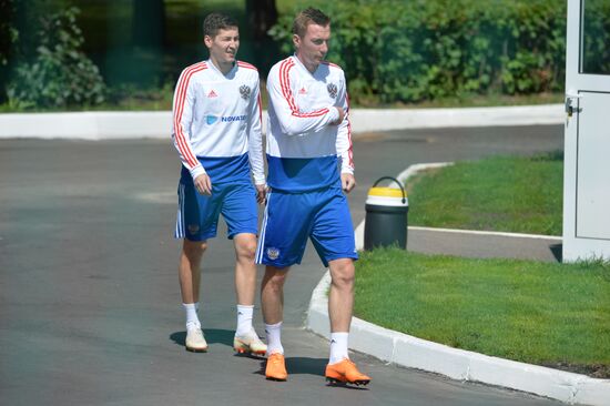 Футбол. ЧМ-2018. Тренировка сборной России