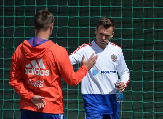 Футбол. ЧМ-2018. Тренировка сборной России