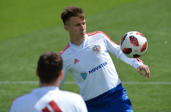 Футбол. ЧМ-2018. Тренировка сборной России