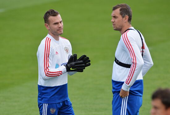 Футбол. ЧМ-2018. Тренировка сборной России