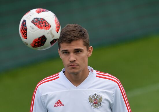 Футбол. ЧМ-2018. Тренировка сборной России