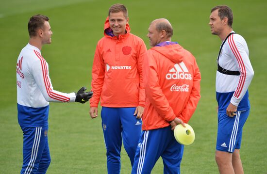 Футбол. ЧМ-2018. Тренировка сборной России