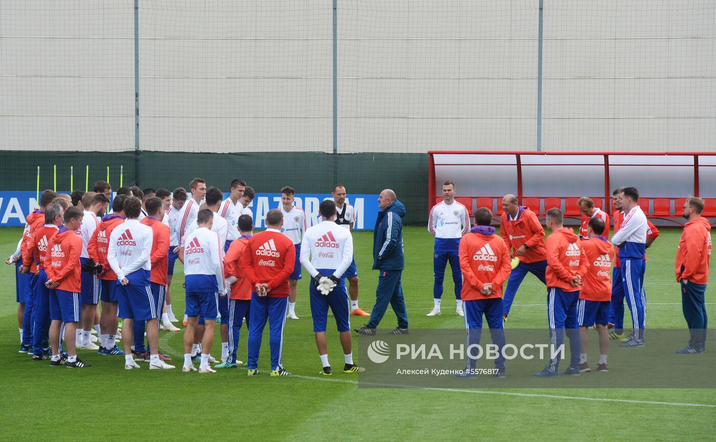 Футбол. ЧМ-2018. Тренировка сборной России