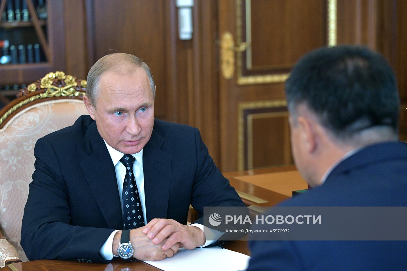 Президент РФ В. Путин встретился с врио губернатора Приморского края А. Тарасенко