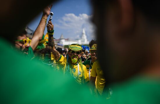 Прилет сборной Бразилии в Казань
