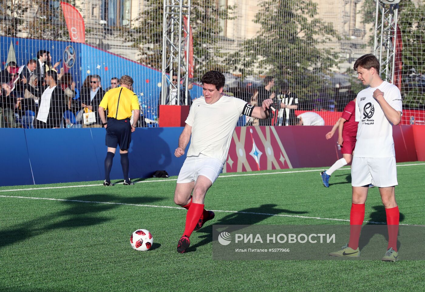 Футбольный матч Россия - Катар на Красной площади