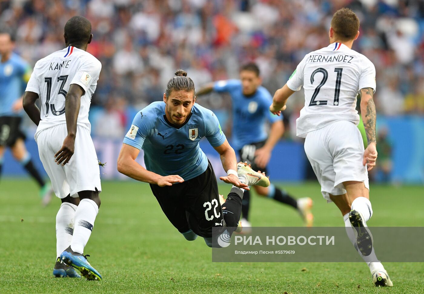 Футбол. ЧМ-2018. Матч Уругвай - Франция