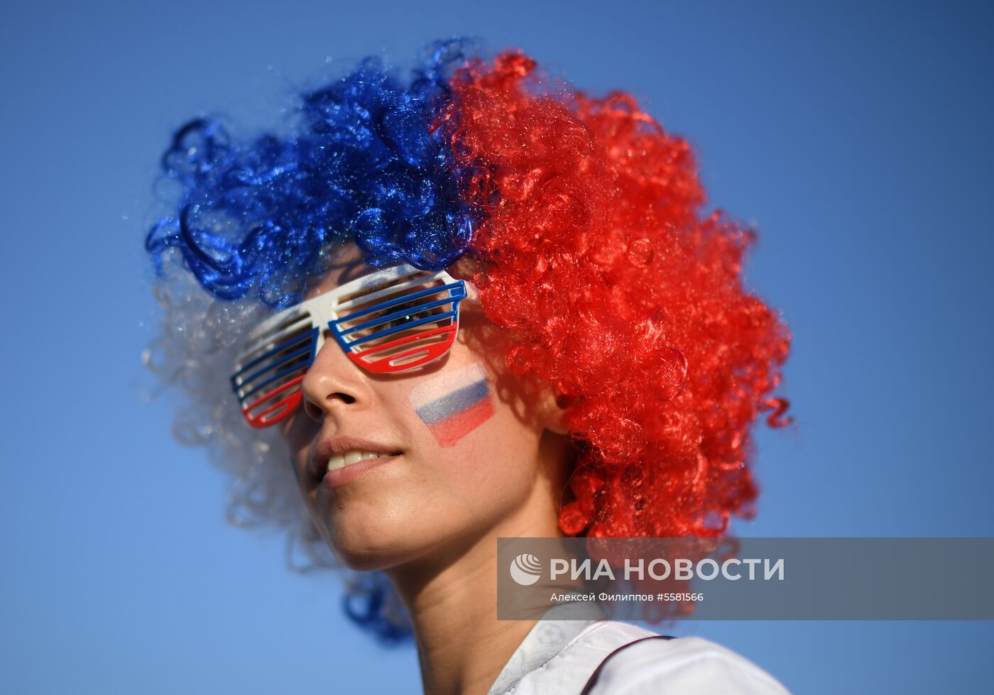 Болельщики перед матчем ЧМ-2018 по футболу между сборными России и Хорватии
