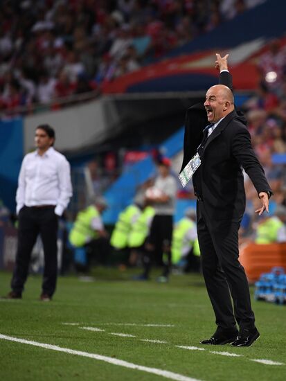 Футбол. ЧМ-2018. Матч Россия - Хорватия