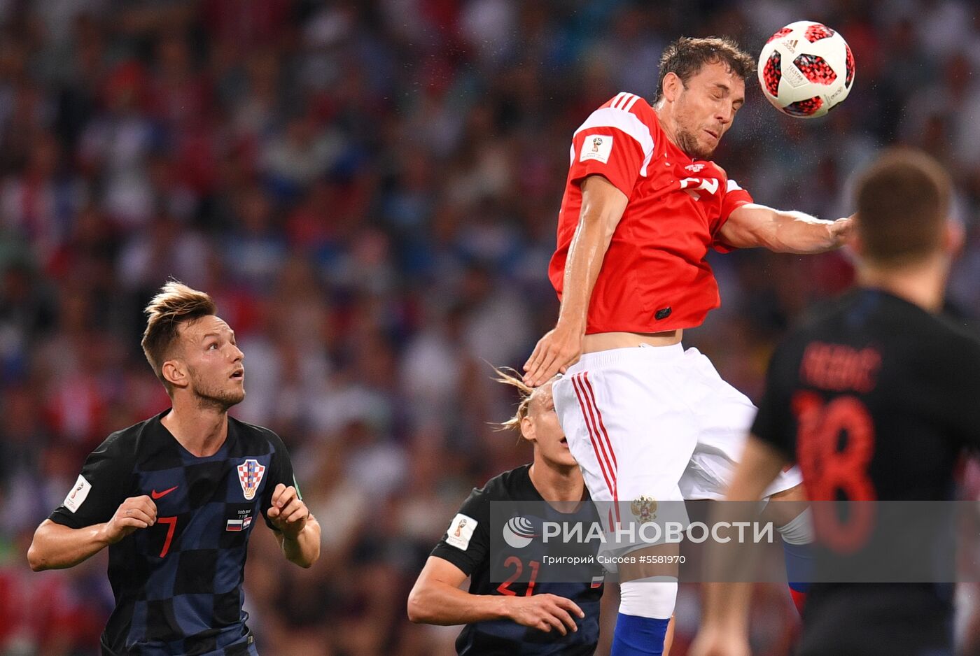 Футбол. ЧМ-2018. Матч Россия - Хорватия