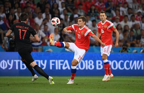 Футбол. ЧМ-2018. Матч Россия - Хорватия