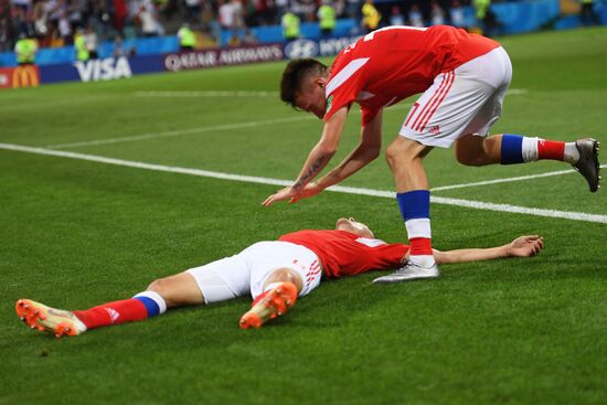 Футбол. ЧМ-2018. Матч Россия - Хорватия