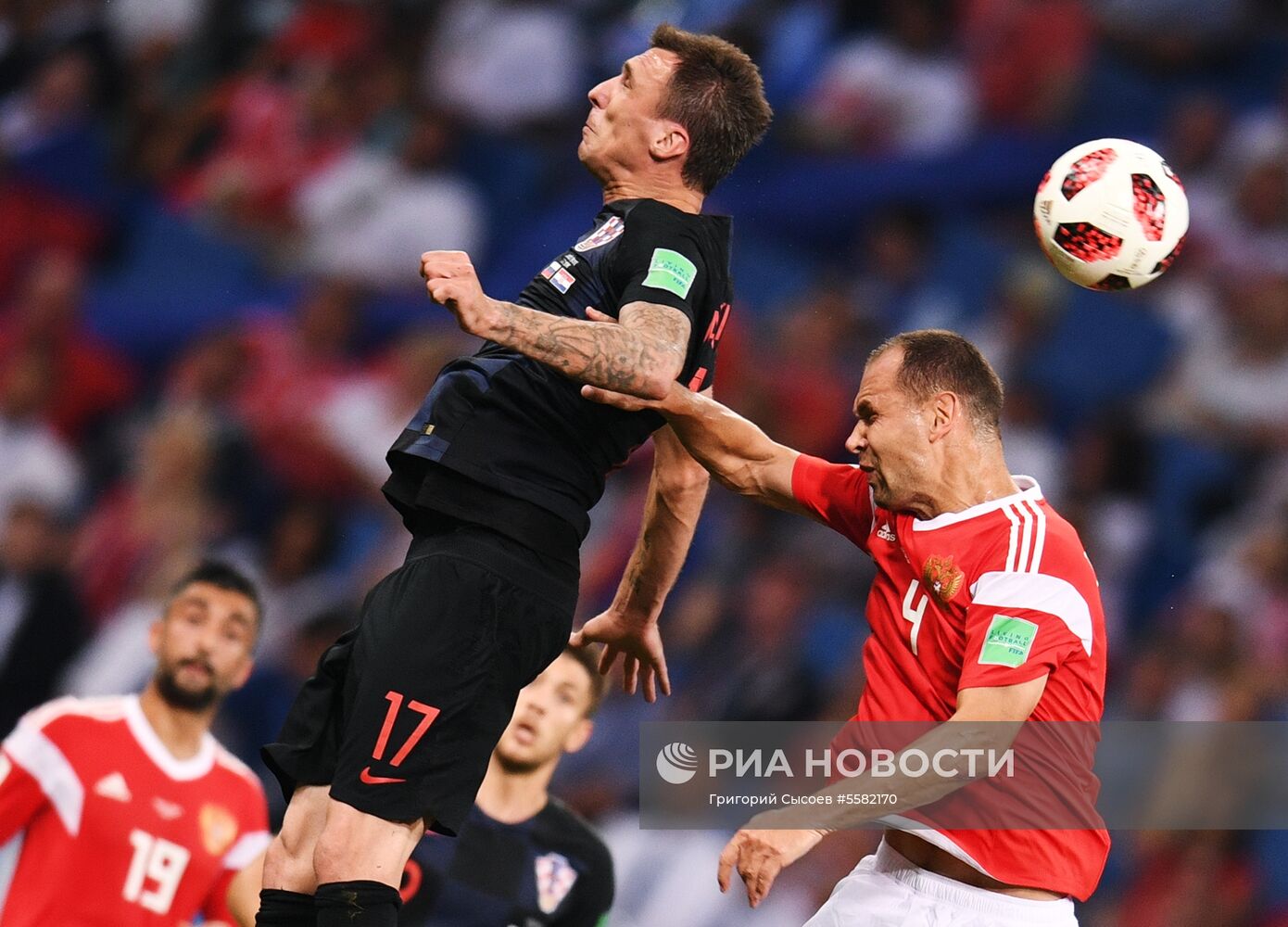 Футбол. ЧМ-2018. Матч Россия - Хорватия