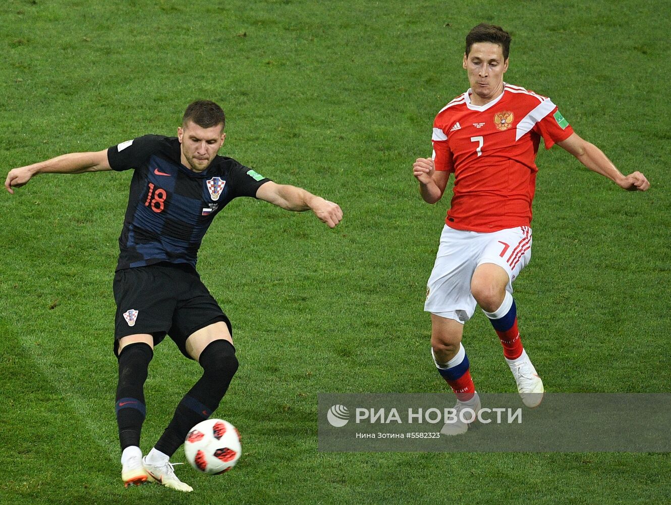 Футбол. ЧМ-2018. Матч Россия - Хорватия