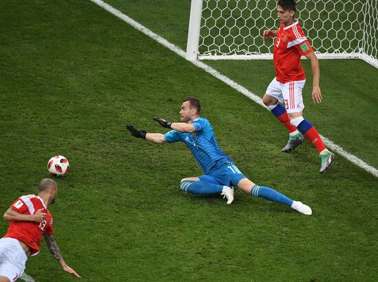 Футбол. ЧМ-2018. Матч Россия - Хорватия