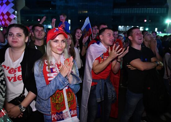 Просмотр матча ЧМ-2018 по футболу между сборными России и Хорватии 