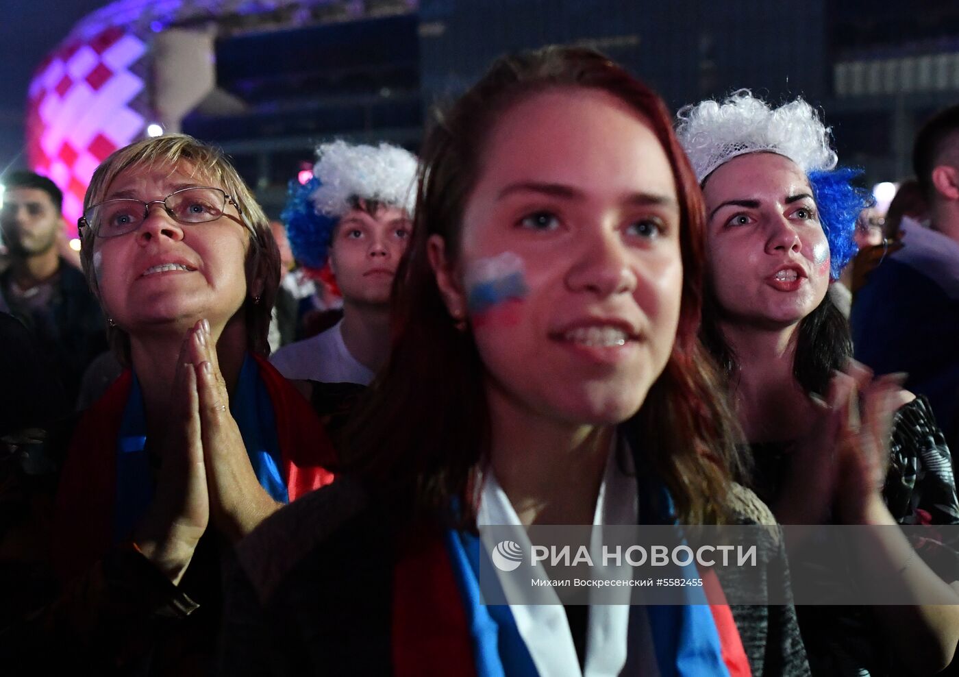 Просмотр матча ЧМ-2018 по футболу между сборными России и Хорватии 