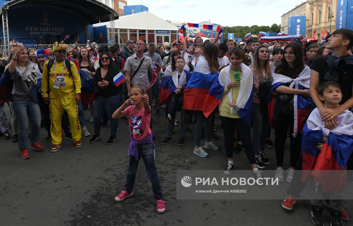 Просмотр матча ЧМ-2018 по футболу между сборными России и Хорватии