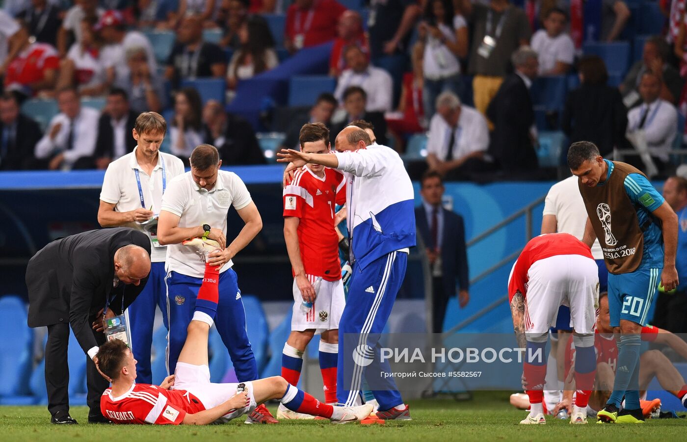 Футбол. ЧМ-2018. Матч Россия - Хорватия