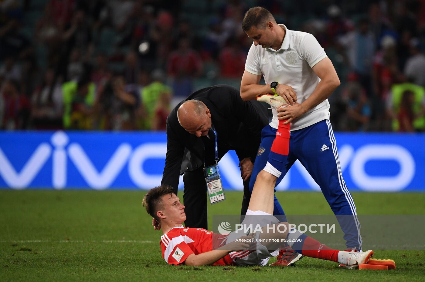Футбол. ЧМ-2018. Матч Россия - Хорватия