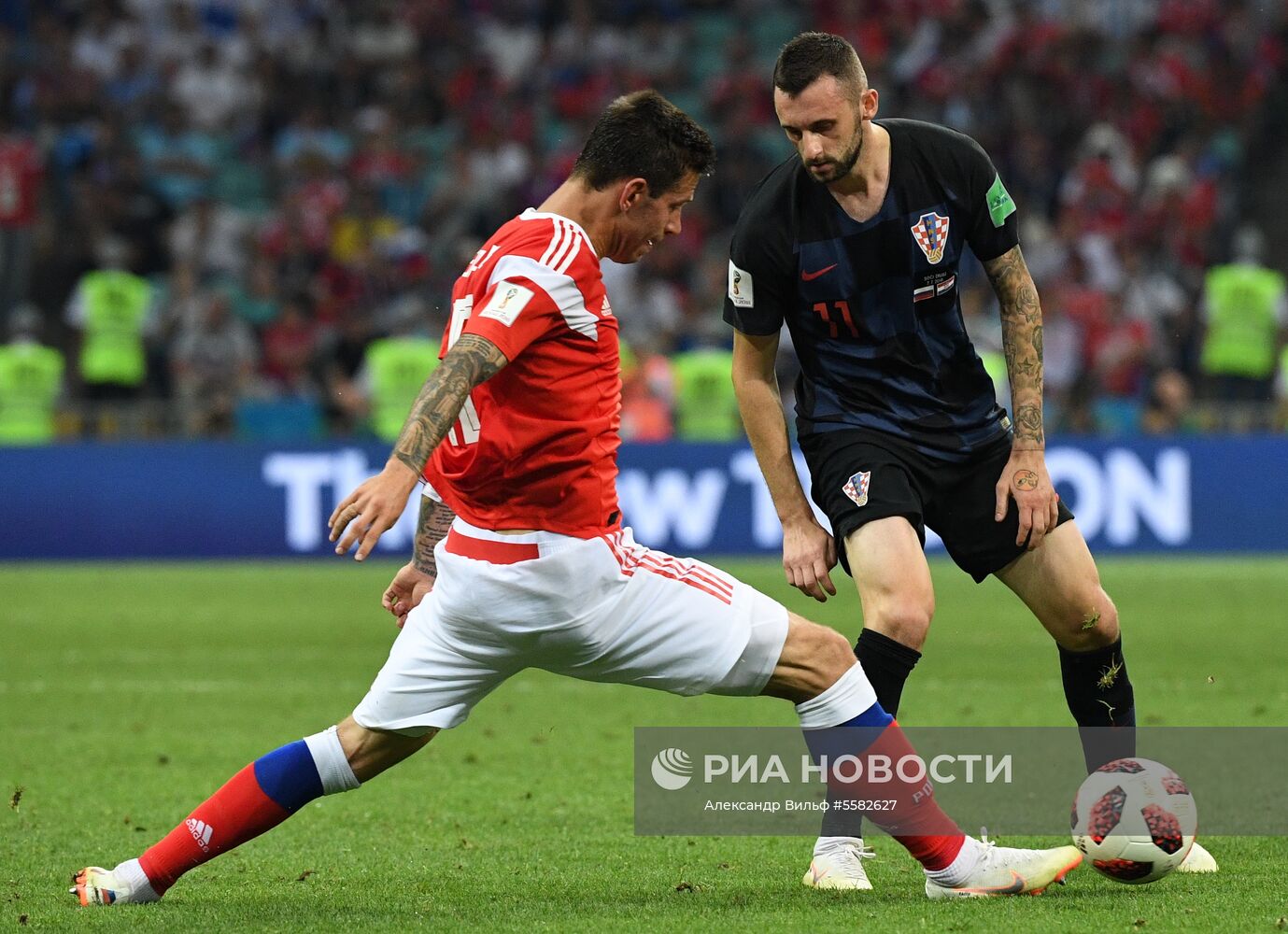 Футбол. ЧМ-2018. Матч Россия - Хорватия