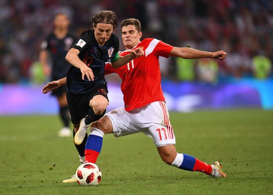 Футбол. ЧМ-2018. Матч Россия - Хорватия